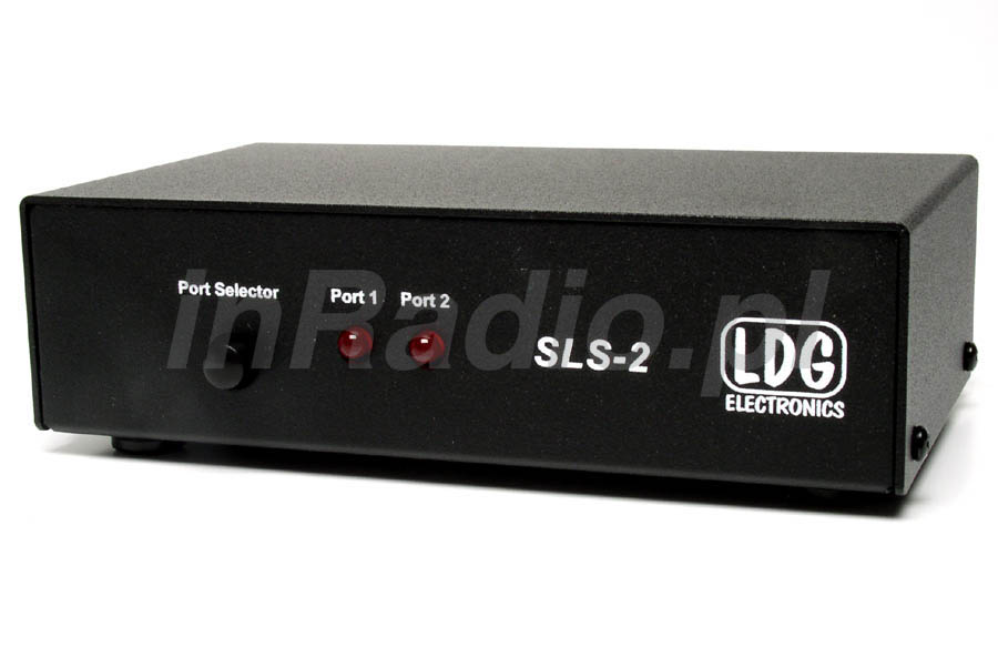 Przełącznik mikrofonowy LDG SLS-2 - widać dwa wskaźniki dwóch kanałów